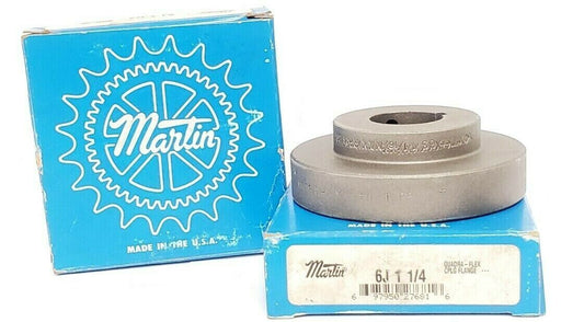 LOT OF 2 NIB MARTIN 6J 1 1/4 COUPLING FLANGE HUBS 6J114