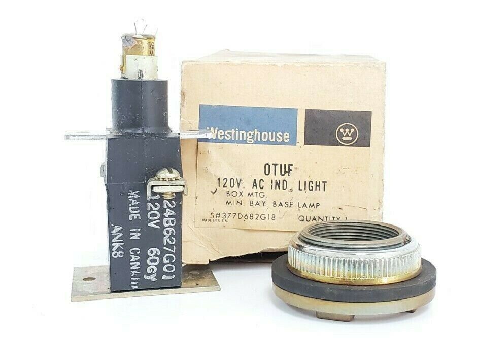 NIB WESTINGHOUSE OTUF 120V. AC IND. LIGHT BOX MTG. MIN. BAY. BASE LAMP