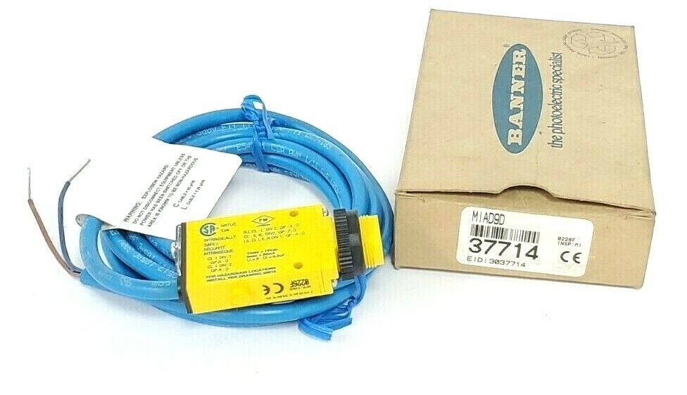 NIB BANNER MIAD9D MINI BEAM SENSOR 37714