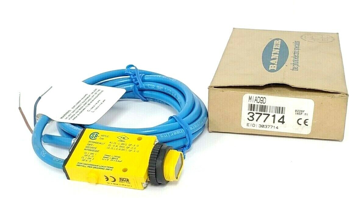 NIB BANNER MIAD9D MINI BEAM SENSOR 37714