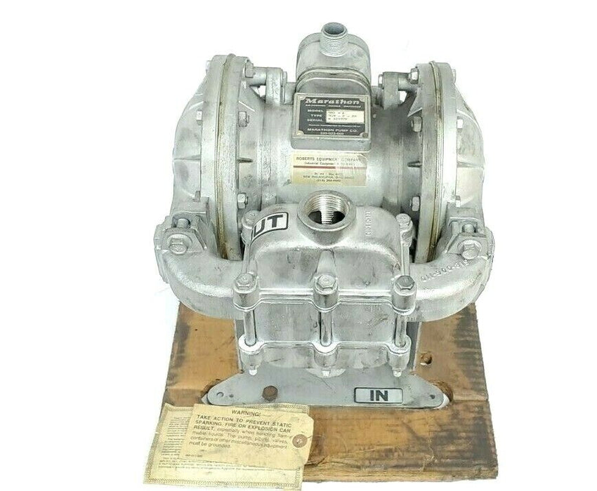 NEW MARATHON SB1-A SANDPIPER AIR-POWERED DOUBLE DIAPHRAGM PUMP TYPE: SGN-2-SS