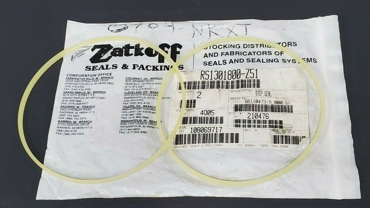 LOT OF 4 NEW ZATKOFF RS1301800-Z51 STEP SEALS  RS1301800Z51