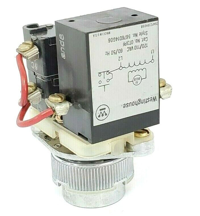 WESTINGHOUSE OT3PF PUSHBUTTON TRANFORMER 120V 60HZ STYLE: 5676D14G06