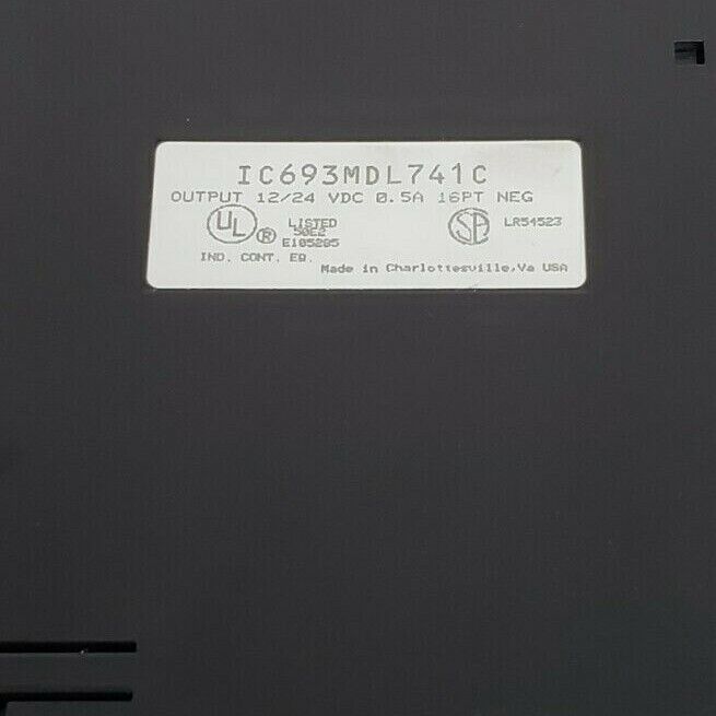 GE FANUC IC693MDL741C OUTPUT MODULE 12/24 VDC, 0.5A, 16 PT NEG