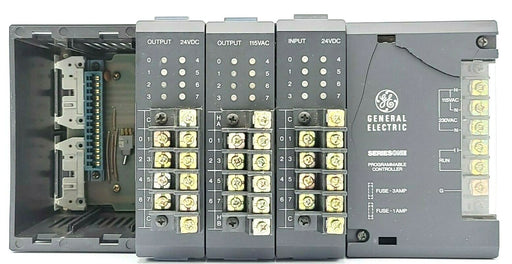 GE FANUC IC610CHS100A RACK W/ POWER SUPPLY, IC610MDL175A, IC610MDL101A