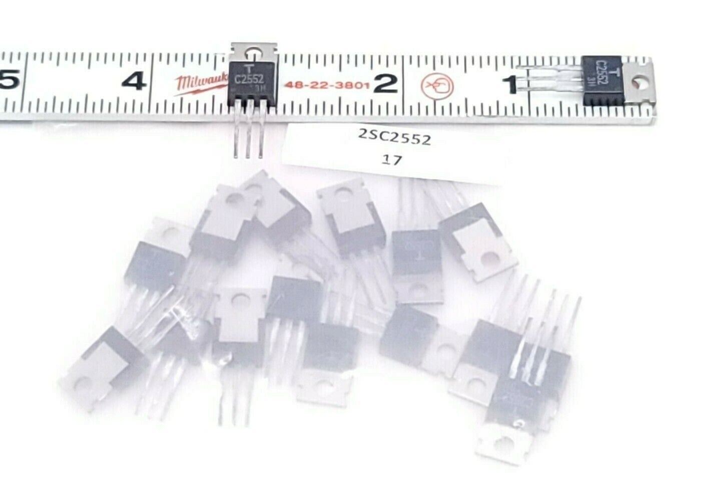 LOT OF 17 NEW TOSHIBA 2SC2552 TRANSISTORS 2AMP 400V NPN
