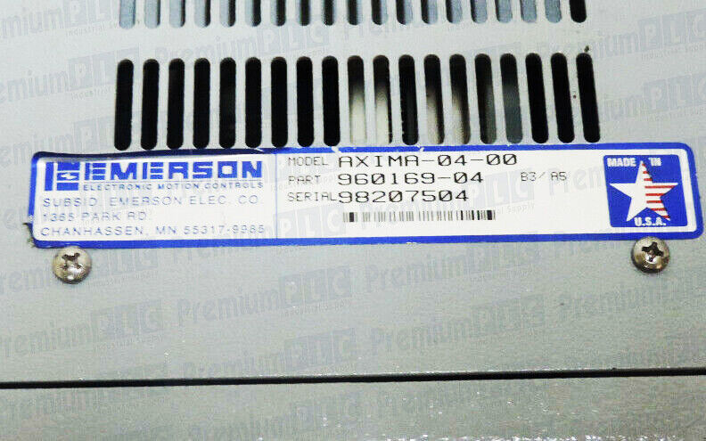 EMERSON 960169-04 / AXIMA-04-00 SERVO CONTROLLER AXIMA0400 96016904