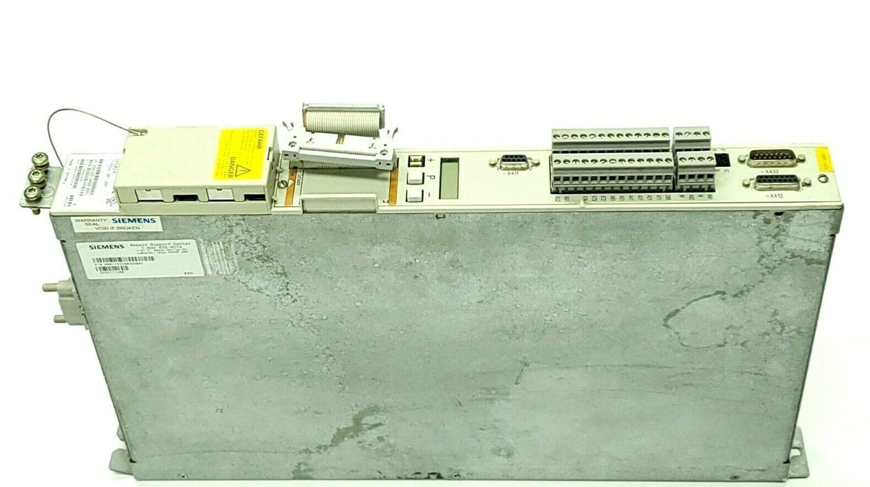 SIEMENS 6SN1122-0BA11-0AA0 CONTROL UNIT W/ 6SN1123-1AA00-0BA1 SIMODRIVE