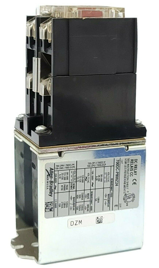 ALLEN BRADLEY 700DC-P800Z24 SER. E DC RELAY 24V, 700DCP800Z24