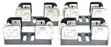LOT OF 4 GOULD SHAWMUT 20356R FUSE BLOCKS 250V 30A