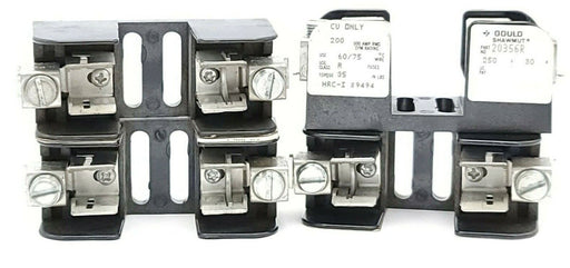 LOT OF 4 GOULD SHAWMUT 20356R FUSE BLOCKS 250V 30A