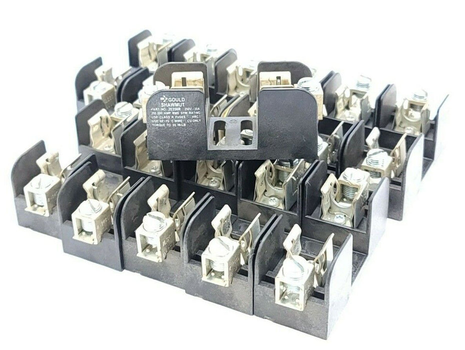 LOT OF 12 GOULD SHAWMUT 20356R FUSE BLOCKS 250V 30A