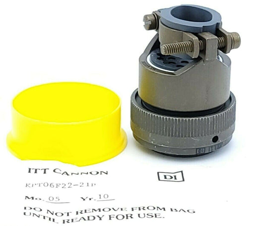 NEW ITT CANNON KPT06F22-21P CIRCULAR CONNECTOR PLUG SIZE 22 21 POSITION