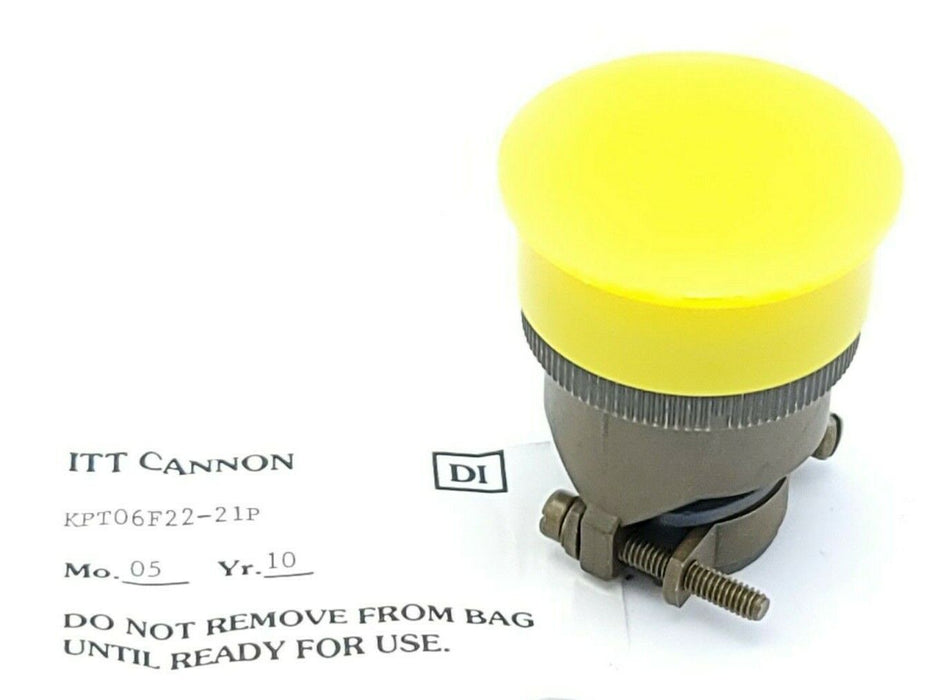 NEW ITT CANNON KPT06F22-21P CIRCULAR CONNECTOR PLUG SIZE 22 21 POSITION