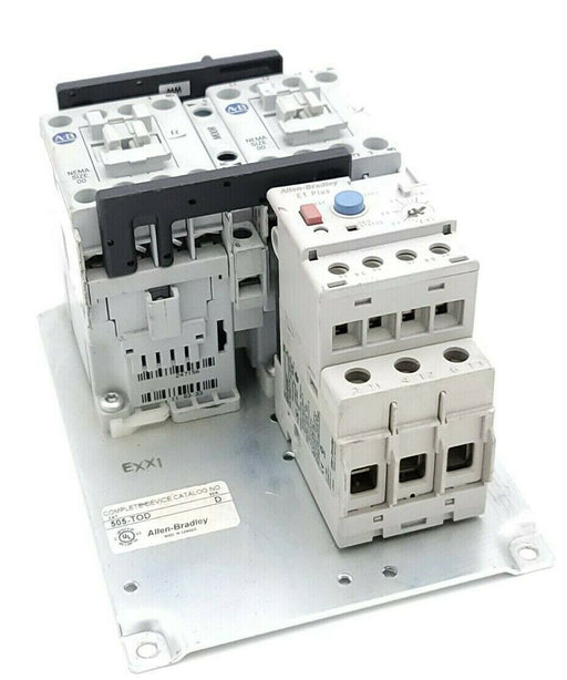 ALLEN BRADLEY 505-TOD FULL VOLTAGE REVERSING STARTER 505TOD SER. D