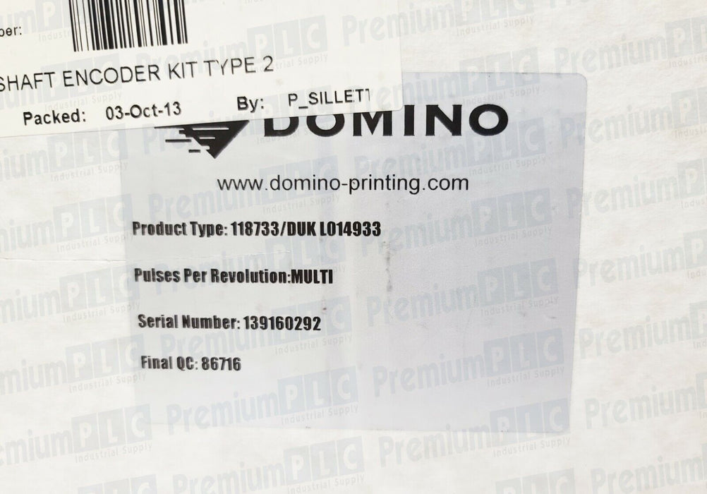 NEW DOMINO 118733/DUK L014933 SHAFT ENCODER KIT LO14933 118733