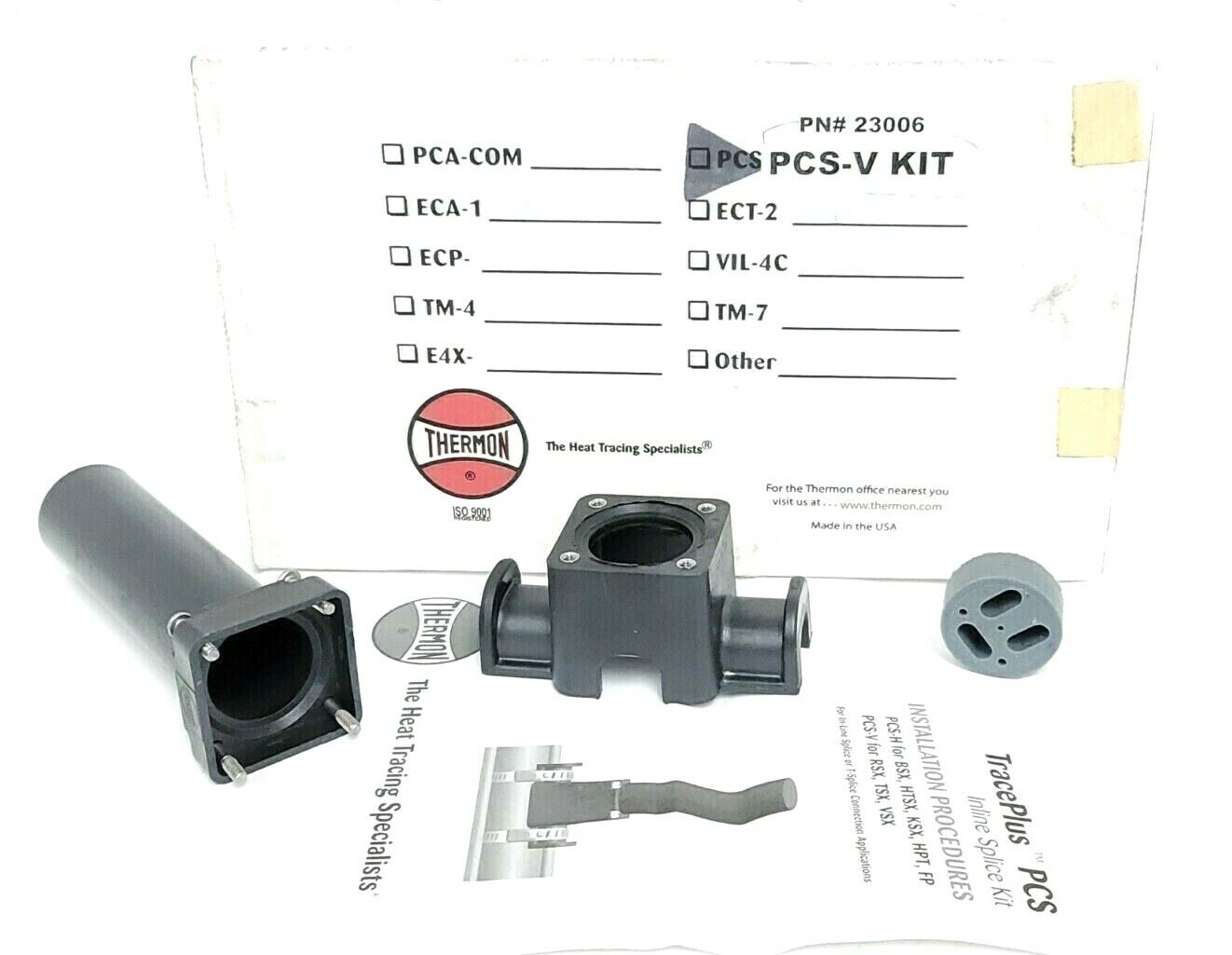 NIB THERMON PCS-V KIT TRACEPLUS INLINE SPLICE KIT PN: 23006 PCSV