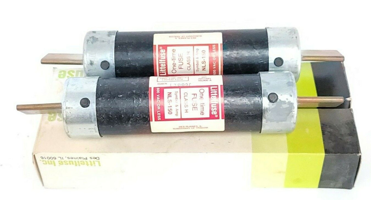 LOT OF 2 NIB LITTELFUSE NLS-150 ONE-TIME FUSES NLS150 600V