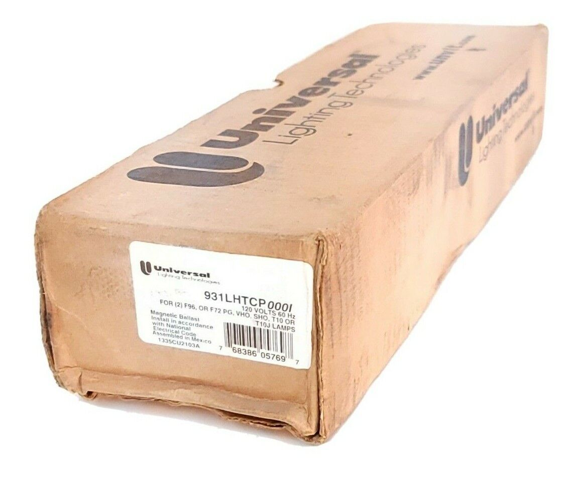 NIB UNIVERSAL LIGHTING TECHNOLOGIES 931LHTCP000I MAGNETIC BALLAST 120V 60HZ