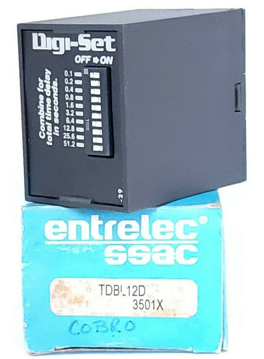 NIB ENTRELEC SSAC TDBL12D TIME DELAY RELAY 12VDC