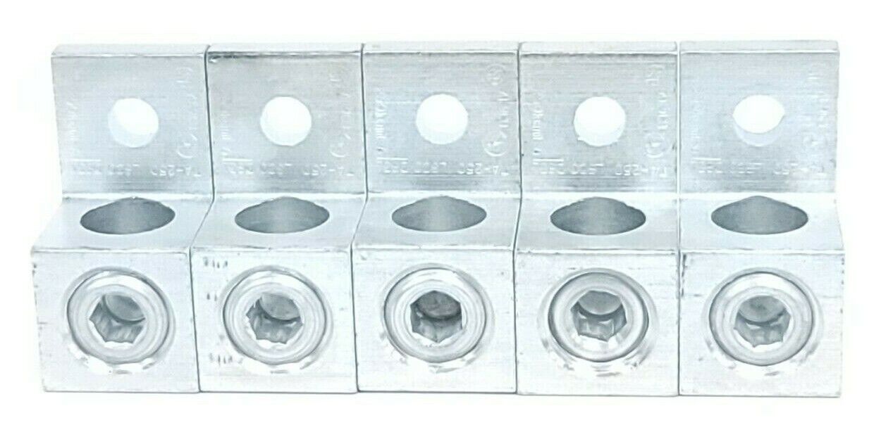 LOT OF 5 NEW ILSCO D831 LUGS TA-250