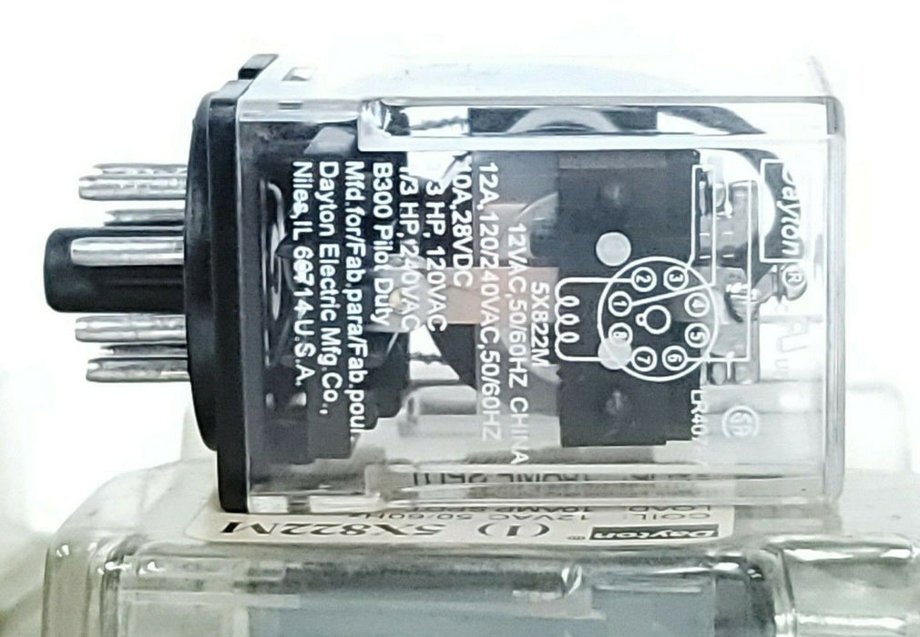 LOT OF 7 NEW DAYTON 5X822M GENERAL PURPOSE RELAYS