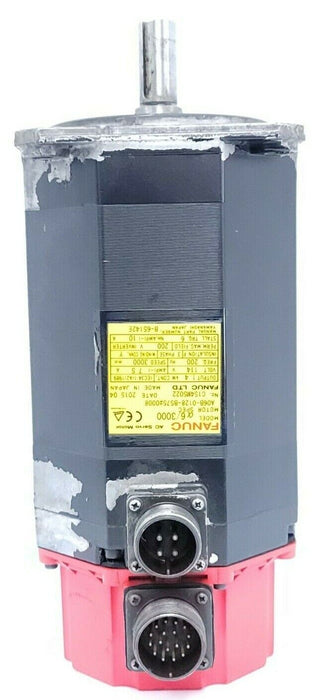 FANUC A06B-012B-B575#0008 AC SERVO MOTOR 3 PHASE 3000 RPM 7.5 AMP 114 VAC