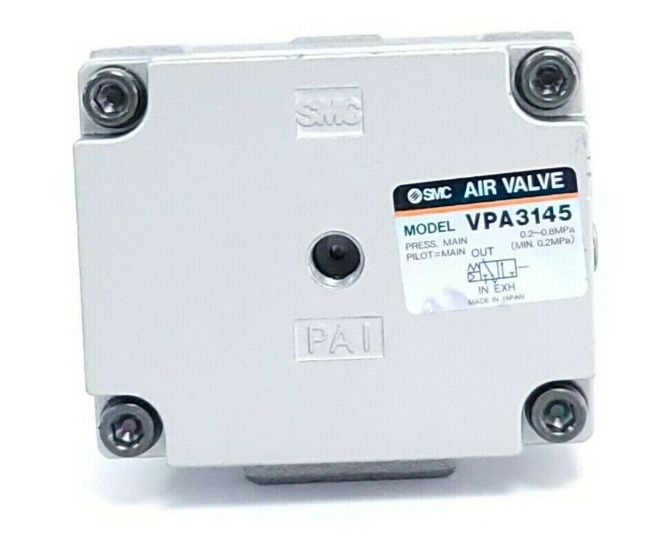 NEW SMC VPA3145-04 VALVE POPPET 1/2IN PT (PILOT) VPA314504, MODEL VPA3145