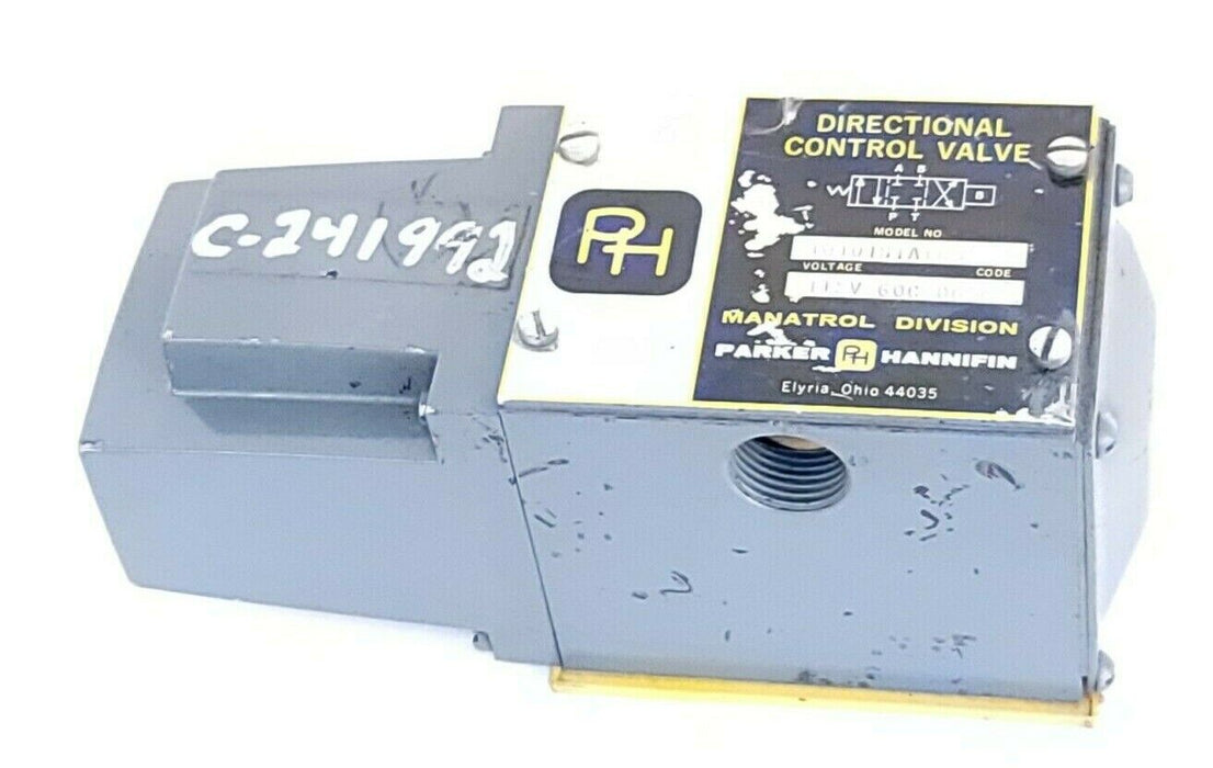 PARKER HANNIFIN PARKER 10101B1AYC DIRECTIONAL CONTROL VALVE 115V 60C 06EF