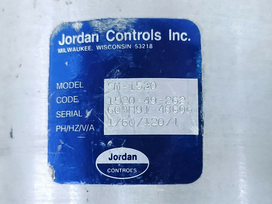 JORDAN CONTROLS MODEL: SM-1520 CODE: SM-1520-49-262 ACTUATOR 1PHASE 60HZ 120V 1A
