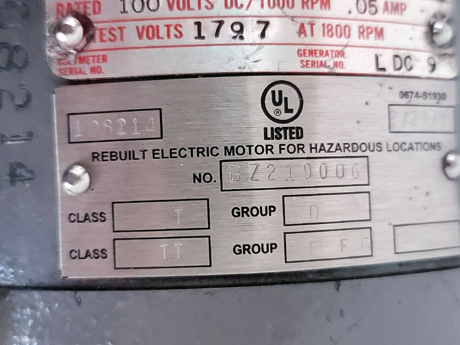 NEW GENERAL ELECTRIC 5BC42AB1859C TACHOMETER GENERATOR 2750 RPM