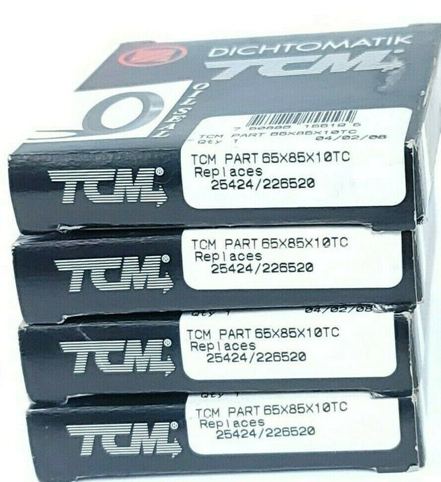 LOT OF 4 TCM 55X85X10TC OIL SEALS 2.165X3.346X.394IN