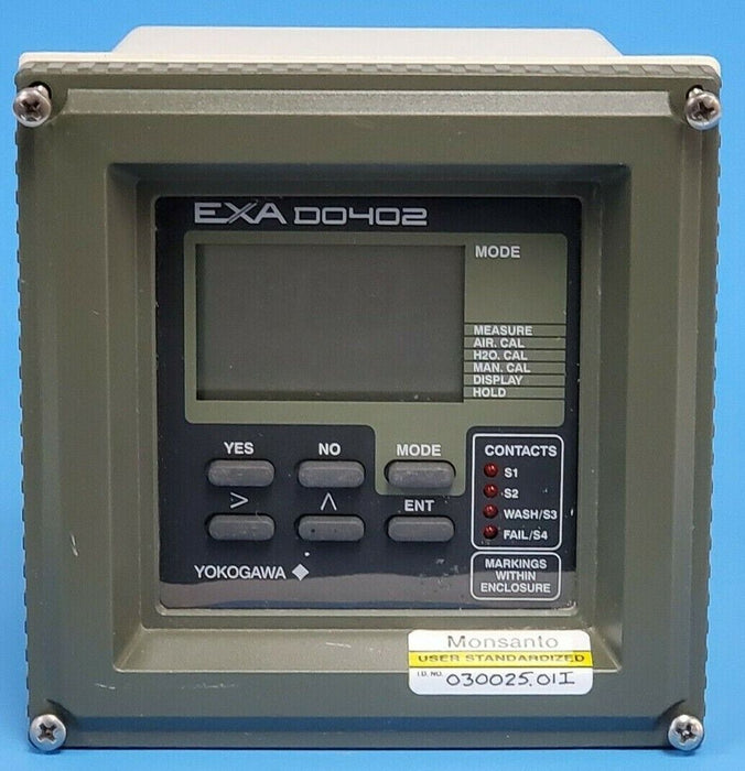 YOKOGAWA DO402G-E-1-E/U/Q EXA DO402 DISSOLVED OXYGEN ANALYZER DO402GE1EUQ