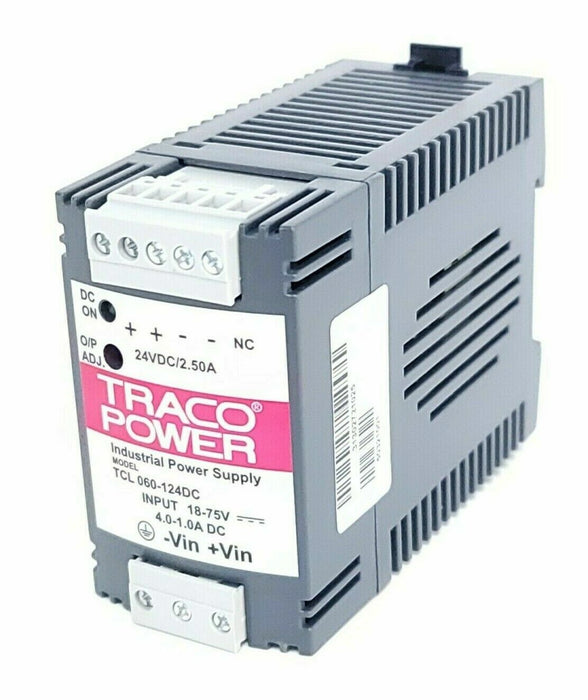 TRACO POWER TCL 060-124DC INDUSTRIAL POWER SUPPLY TCL060124DC 18-75V