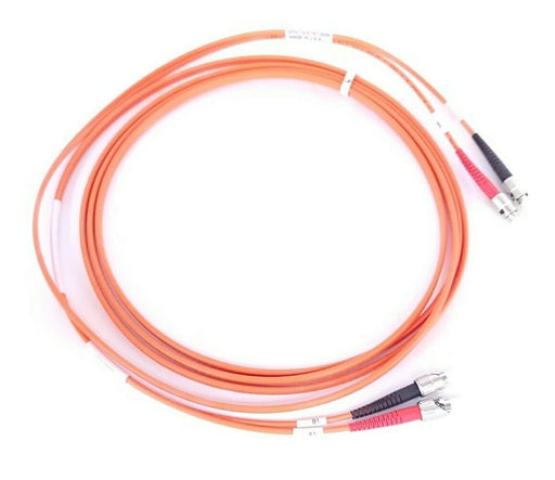 LOT OF 2 BLACK BOX EFN110-STST-008 FIBER OPTIC PATCH CORDS ST/ST 62.5 DUPLEX PVC