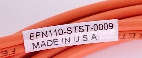 LOT OF 2 BLACK BOX EFN110-STST-008 FIBER OPTIC PATCH CORDS ST/ST 62.5 DUPLEX PVC
