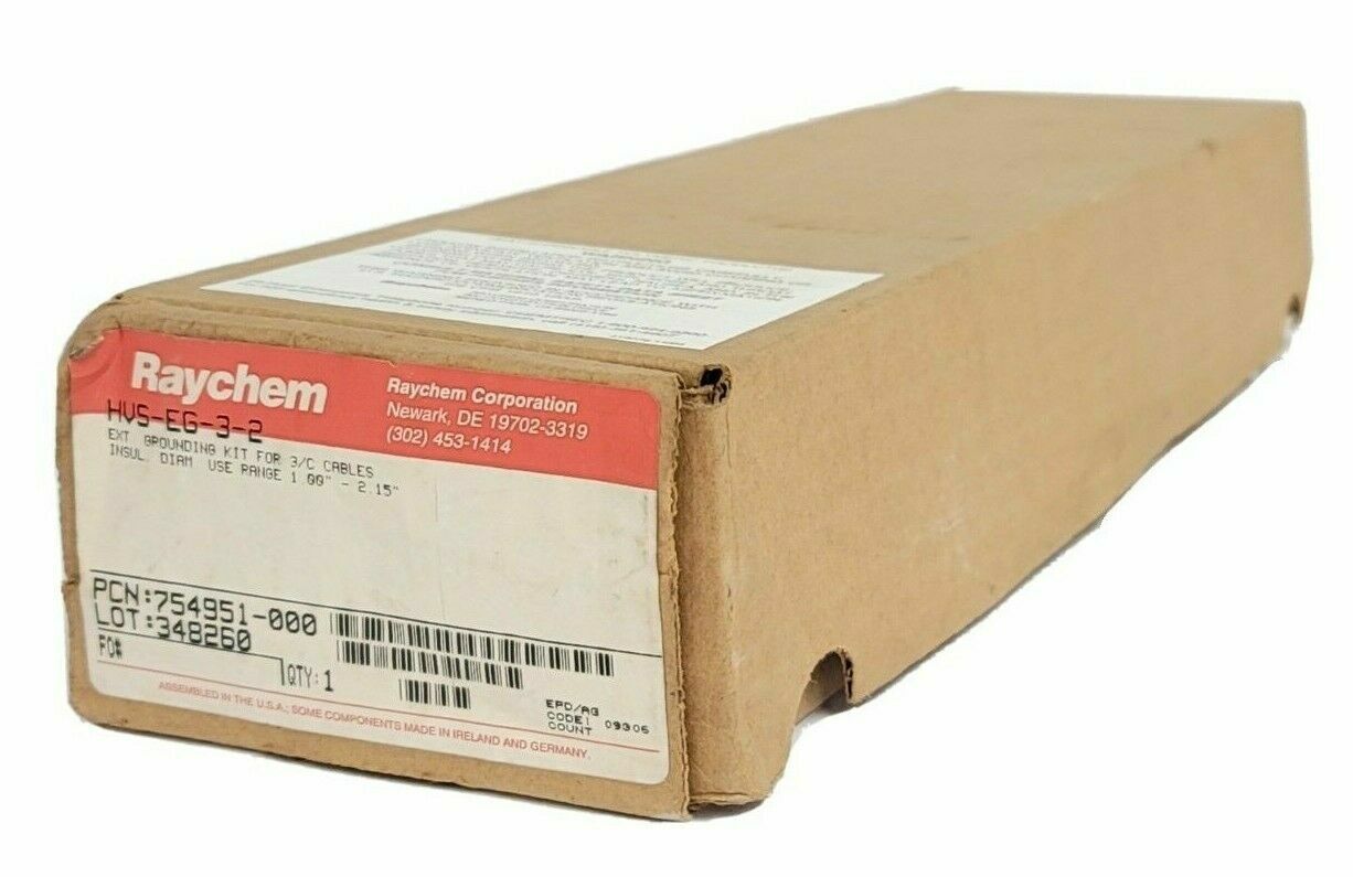 NIB RAYCHEM HVS-EG-3-2 EXT GROUNDING KIT FOR 3/C CABLES