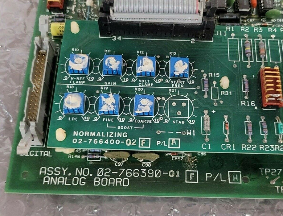 NIDEC CORP 02-766390-01 ANALOG BOARD W/ 02-766400-02 NORMALIZING BOARD