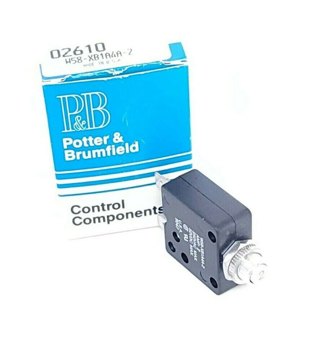 LOT OF 4 NIB POTTER & BRUMFIELD W58-XB1A4A-2 CIRCUIT BREAKERS 02610