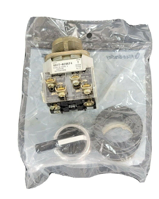 NIB ALLEN BRADLEY 800T-N29KF4B SELECTOR SWITCH 4-POS SER. T