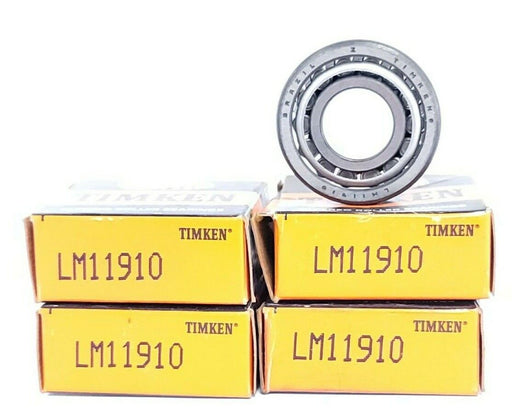 LOT OF 4 NIB TIMKEN LM11910 TAPERED CUP ROLLER BEARINGS