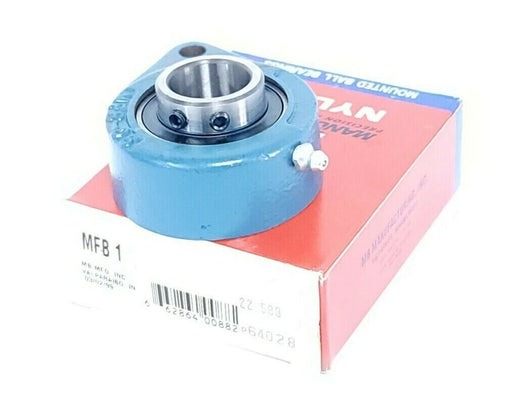 NIB NYLA-K MFB 1 FLANGE MOUNTED BEARING MFB1 3BOLT SET SCREW 1IN BORE