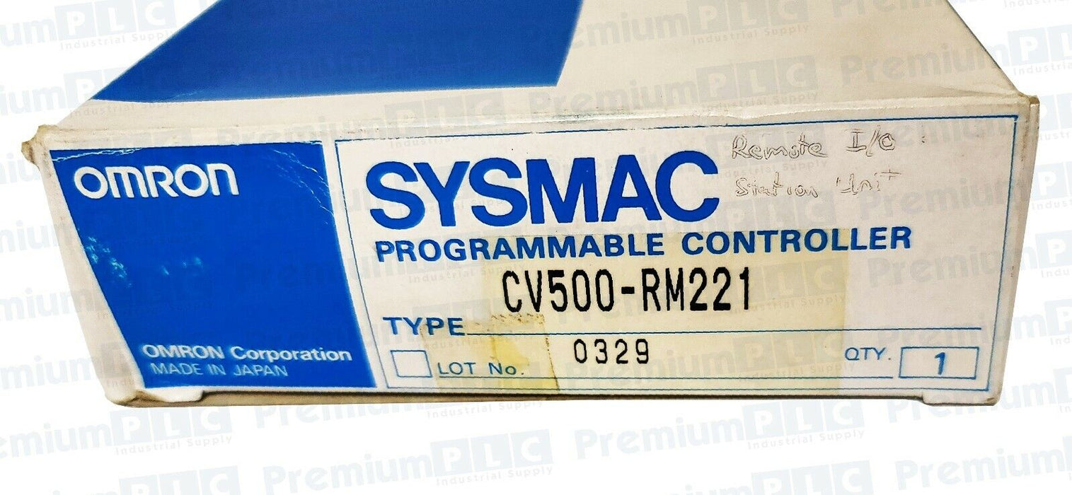 NEW OMRON CV500-RM221 SYSMAC REMOTE I/O CONTROL MODULE CV500RM221