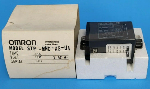 OMRON STP-MND-AB-UA TIME DELAY RELAY 0.5-30 SEC 8PIN STPMNDABUA IN BOX