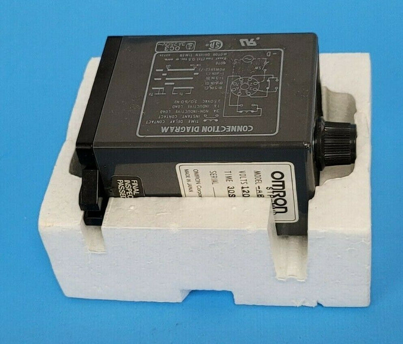 OMRON STP-MND-AB-UA TIME DELAY RELAY 0.5-30 SEC 8PIN STPMNDABUA IN BOX