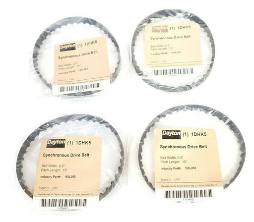 LOT OF 4 NEW DAYTON 1DHK5 SYNCHRONOUS DRIVE BELTS