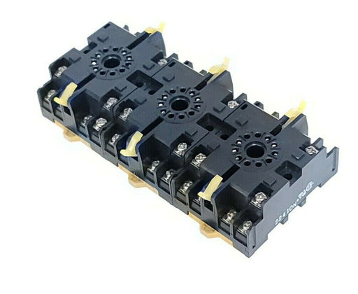 LOT OF 3 NEW OMRON P2CF-11 RELAY SOCKETS 10A 250VAC P2CF11