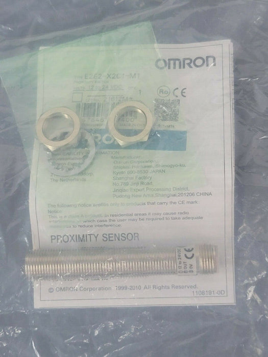 NEW OMRON E2E2-X2C1-M1 PROXIMITY SWITCH E2E2X2C1M1, 12 TO 24VDC, 2MM