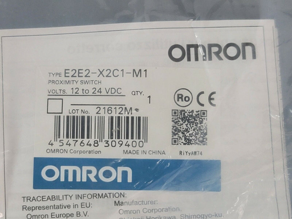 NEW OMRON E2E2-X2C1-M1 PROXIMITY SWITCH E2E2X2C1M1, 12 TO 24VDC, 2MM