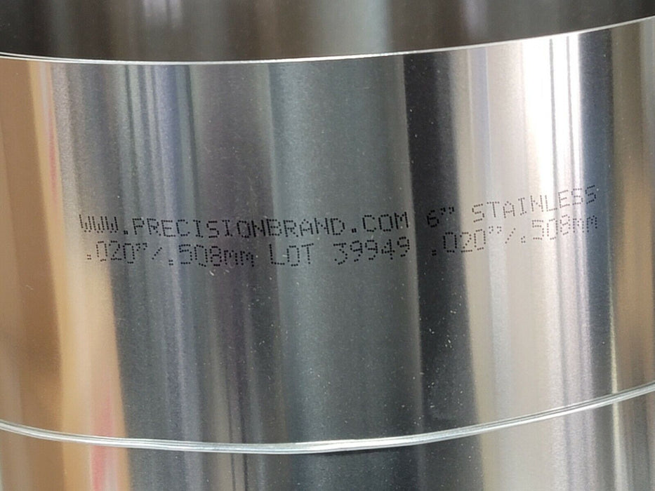 LOT OF 3 NIB PRECISION BRAND 22390 STAINLESS STEEL SHIMS 6'' X 50'' GAUGE .020